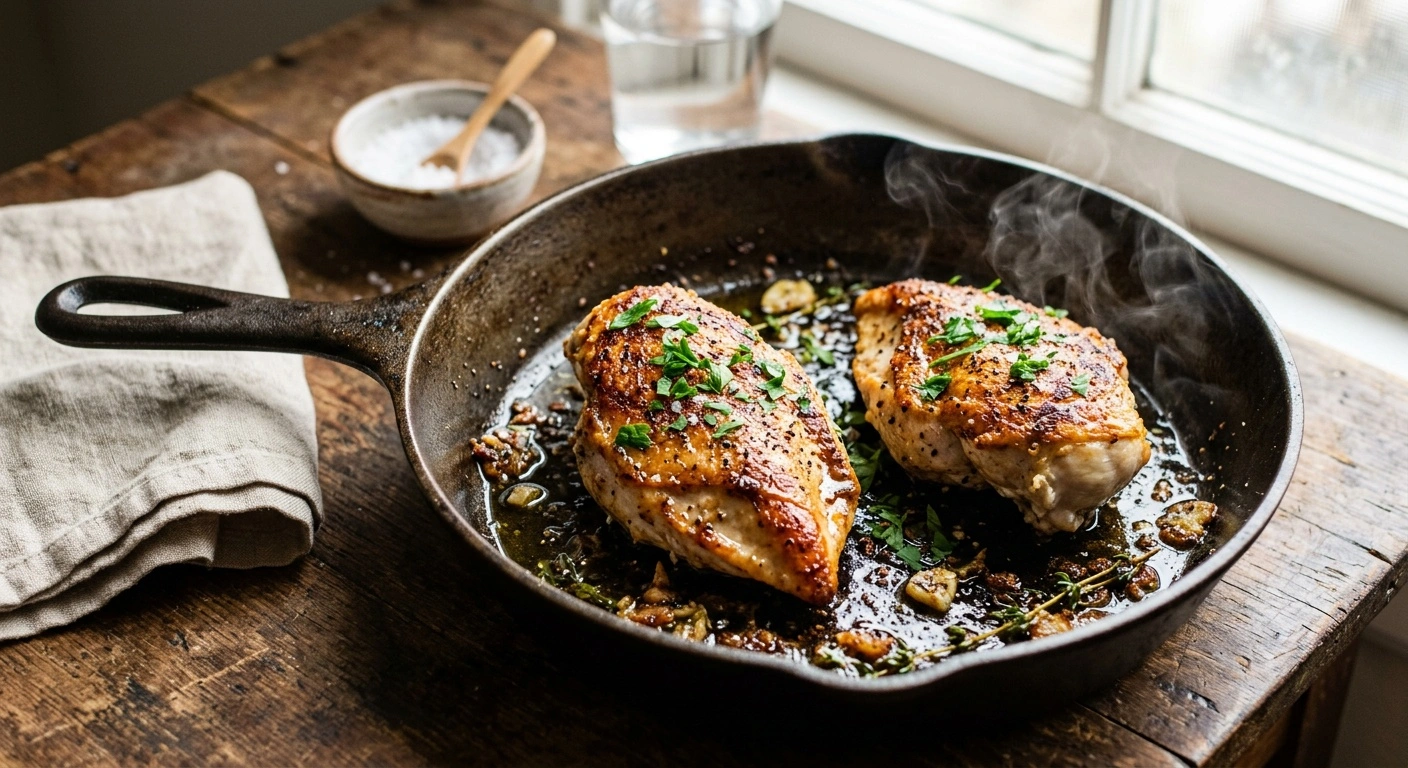 how to pan seared chicken breast