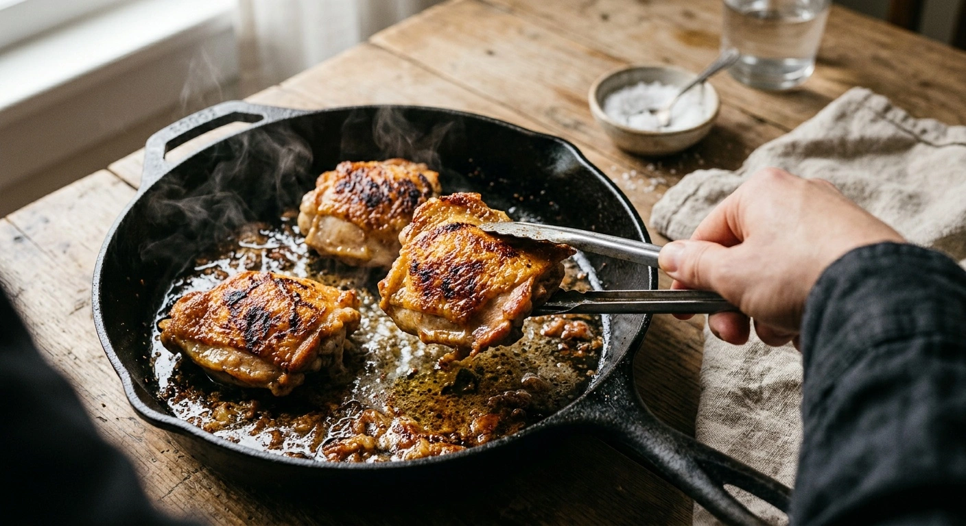 how long to saute chicken thighs